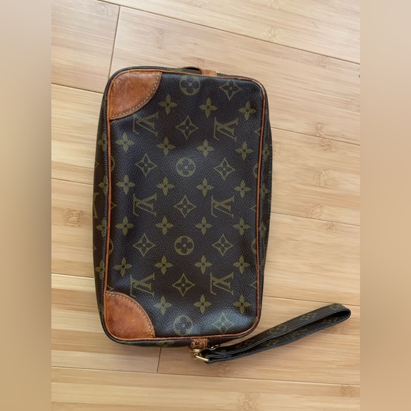 Louis Vuitton Monogram Canvas Marly Dragonne GM Wristlet Clutch/ Cosmetic Bag - Picture 6 of 8